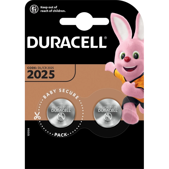 Duracell Battery CR2025 150mAh 2 pcs.