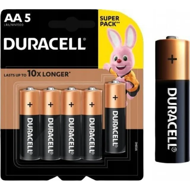 Duracell DURACELL ΑΛΚΑΛΙΚΗ ΜΠΑΤΑΡΙΑ AAA LR3 1.5V 5 PCS