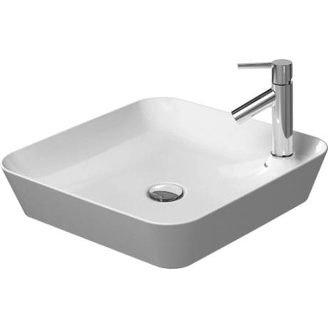 Duravit Cape Cod 46x46cm 1-otworowa kvadratinis stalviršio praustuvas