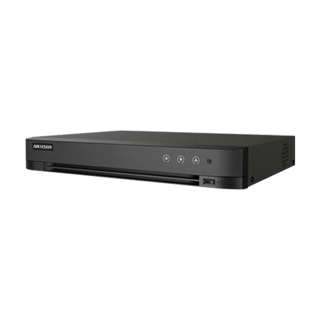 DVR 4 analog channels max. 8MP 4K, 4 IP channels max. 8MP 4K, AUDIO 'over coaxial', Alarm, 1U - HIKVISION iDS-7204HTHI-M1-S(4A+4/1ALM)