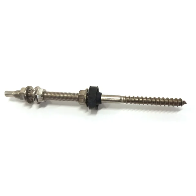 DW-10-200-B - Double thread screw without washer M10 x 200 A2