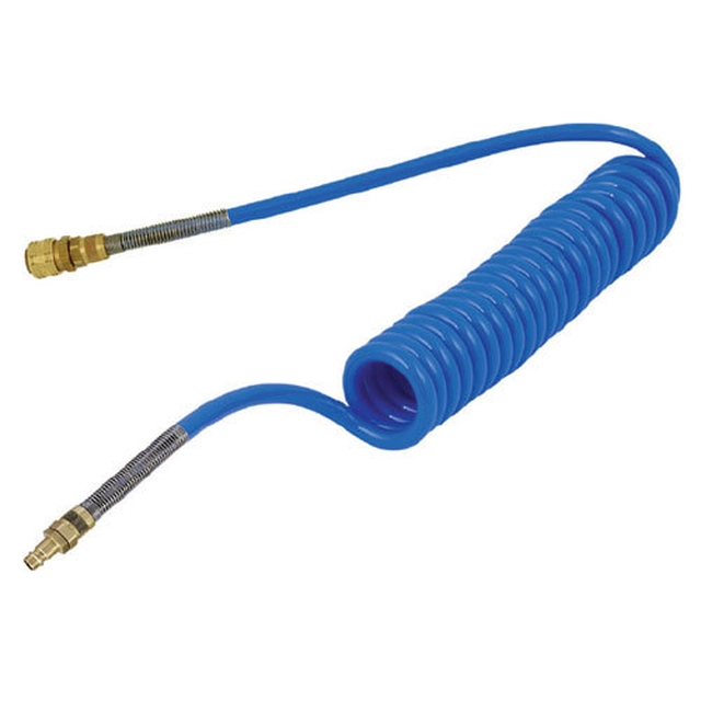 Membra Plastic PUBM spiral hose with quick couplings 10 / 6.5 mm - length 2 m