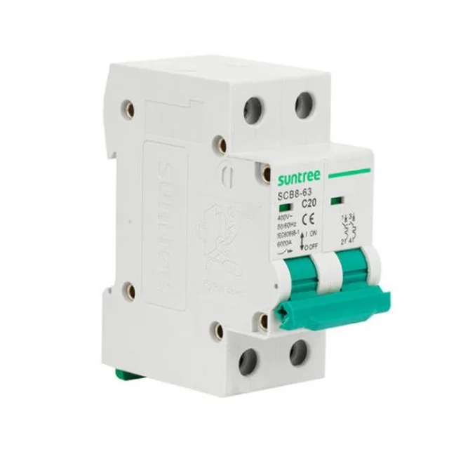 Suntree Miniature Circuit Breaker (MCB) 6A 1P+N 6KA C