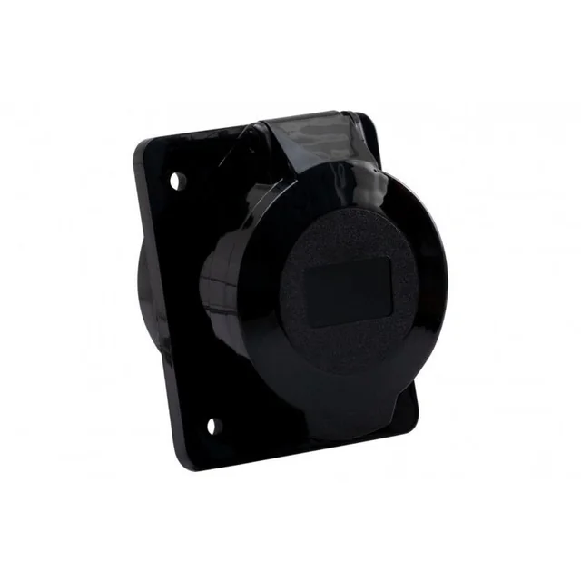 Angled panel power socket 32A/5P /FE/ black F7.0133