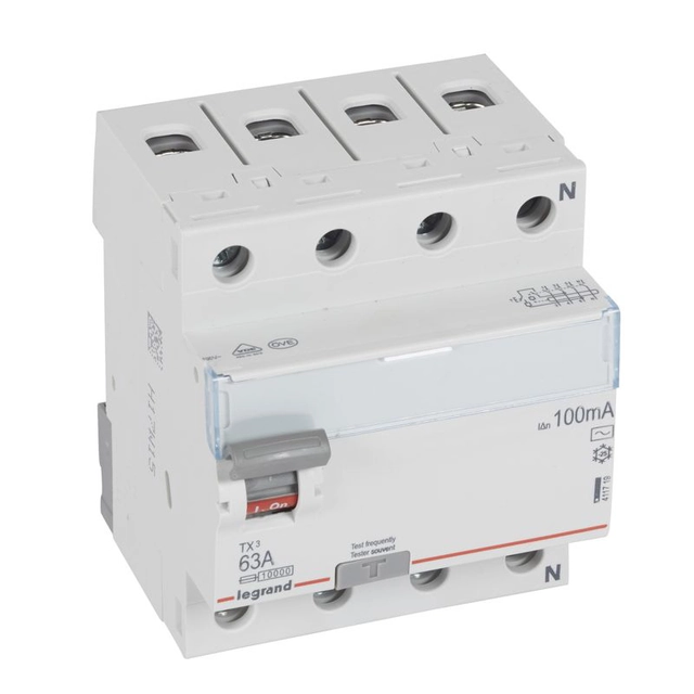 Residual current circuit breaker (RCCB) Legrand 411719 DIN rail AC 50 Hz IP20