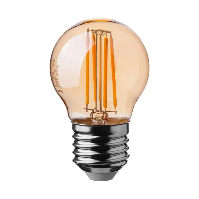 E27 Ampoules LED - Ambre - Golf - IP20 - 4W - 350 Lumens - 2200K