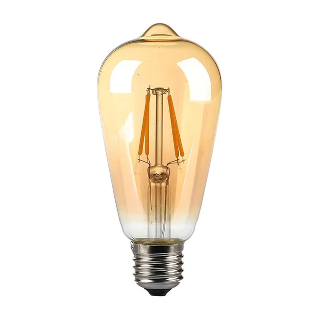 E27 Ampoules LED - Ambre - ST64 - IP20 - 4W - 350 Lumens - 2200K