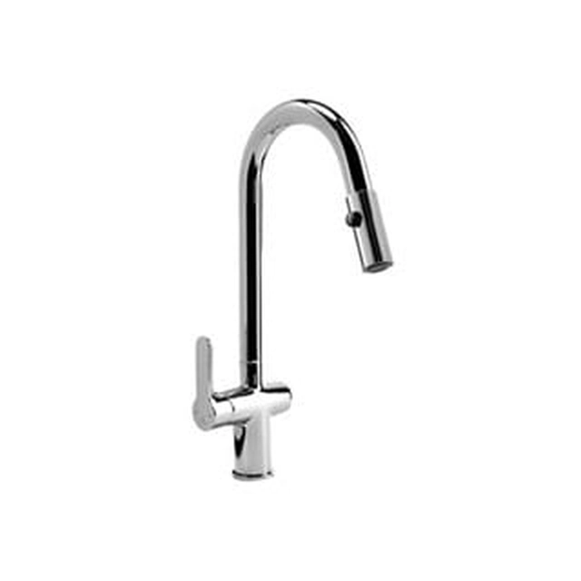 Deante Fuchsia chrome standing sink faucet