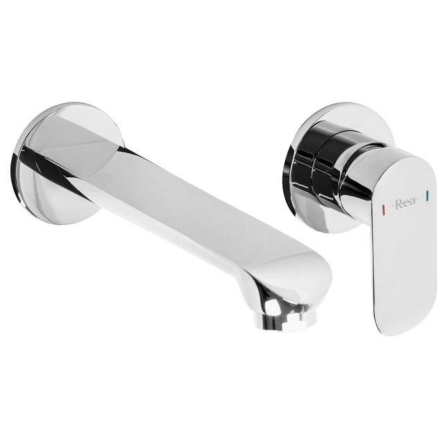 REA HYPER Chrome + BOX flush-mounted washbasin faucet