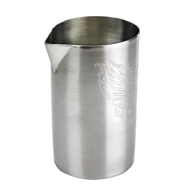 Stainless steel double wall bartender glass