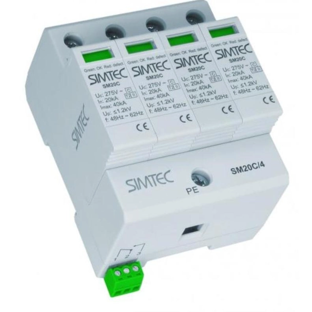 Simet Ogranicznik przepięć SIMTEC SM20C/4-275 C 4P 20kA 85102000