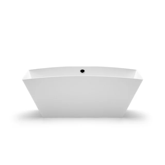 Stone bath Aura Ondina 1 white, 169x80 cm, with overflow