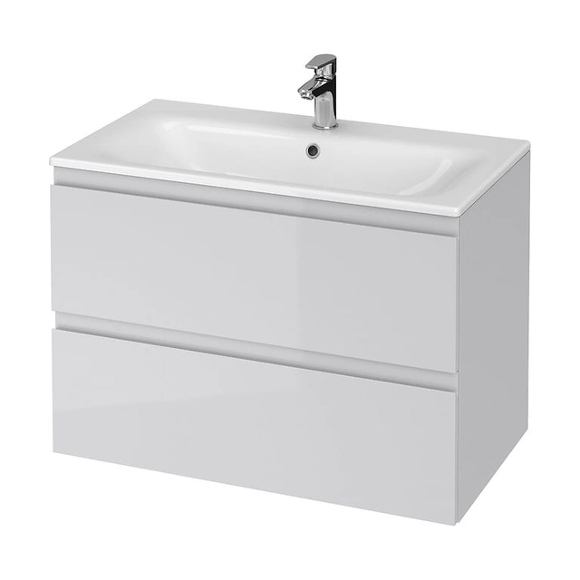 Hanging Cabinet with a washbasin Cersanit Moduo 80 gray