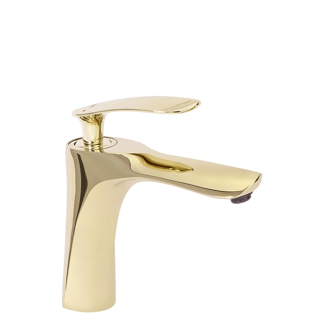 REA ORBIT Golden Low Basin mixer