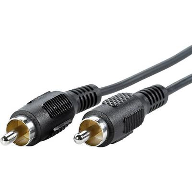 Value RCA Video Connection cable [1x RCA plug - 1x RCA plug] 10.00 m Black