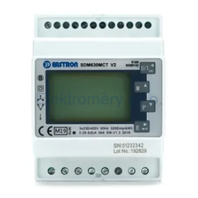 Eastron SDM630MCT-2T-MID 3F 5A ModBus energiamérő