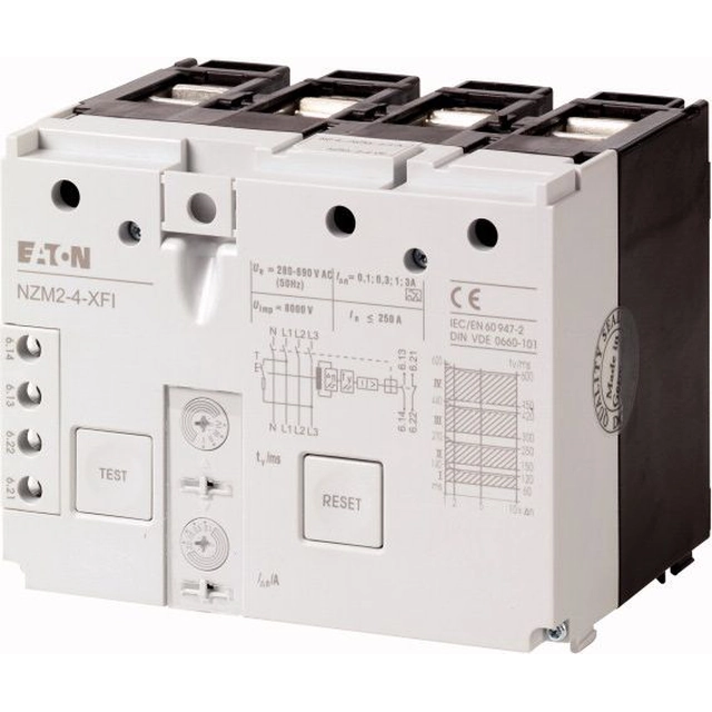 Eaton atlikušās strāvas bloks 4P 0,03-3A t 60-450ms NZM2-4-XFI (292344)