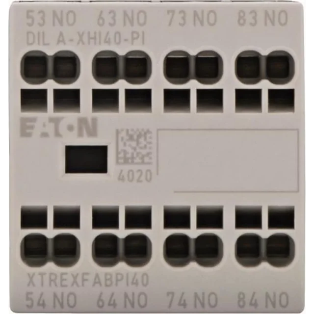 Eaton Auxiliary contact module 4-biegunowe 16A 4Z front mounting Push-In spring terminals 199317
