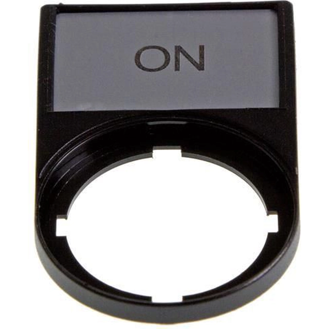 Eaton Beschrijvingsplaat AAN 50 x 30mm zwart 22mm rechthoekig M22S-ST-GB6 (216496)