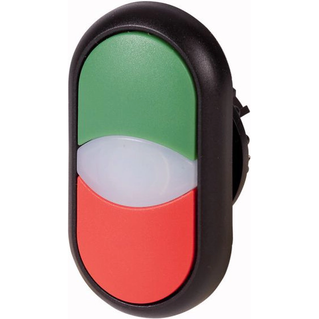 Eaton Botão duplo verde/vermelho com luz de fundo e retorno automático M22S-DDL-GR (216699)