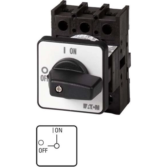 Eaton Cam-omkopplare 0-1 3P+N 32A infälld P1-32/E/N (093456)