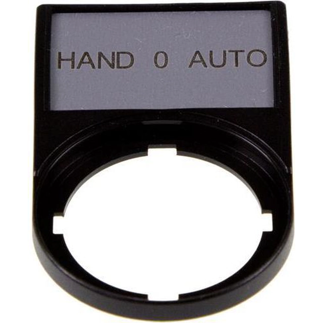 Eaton Descripción placa HAND-0-AUTO 50 x 30mm negro 22mm rectangular M22S-ST-D12 (216493)