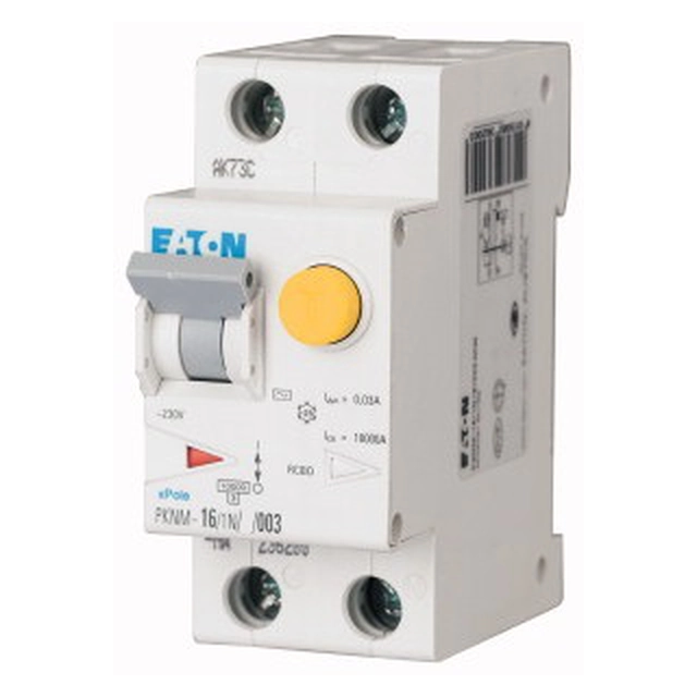Eaton Disjoncteur différentiel PKNM-16/1N/C/003 2P 16A C 0,03A 236212