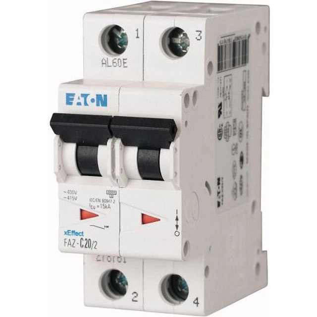 Eaton grandinės pertraukiklis 2P D 32A AC FAZ D32/2 (278786)