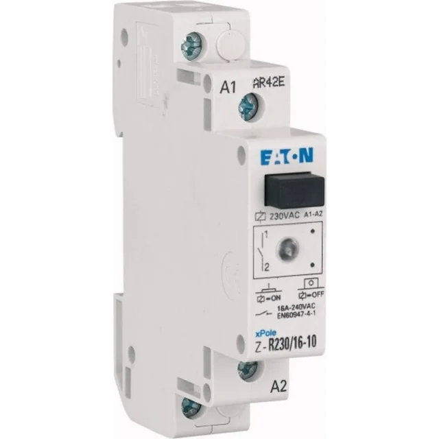 Eaton installationsrelæ 16A 2Z 230V AC med LED Z-R230/16-20 ICS-R16A230B200