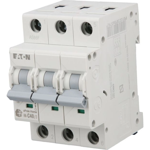 Eaton ķēdes pārtraucējs 3P C 40A 6kA AC xPole Sākums HN-C40/3 194895