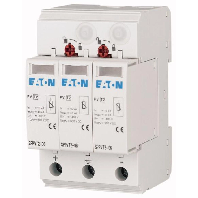 Eaton Ogranicznik przepięć SPPVT12-10-2+PE tyyppi 1+2 1000VDC 177256