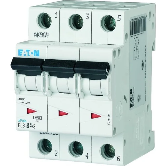 Eaton PL6-C4/3 ПЕРЕДВИЖЕНИЙ СТРУМ 6KA