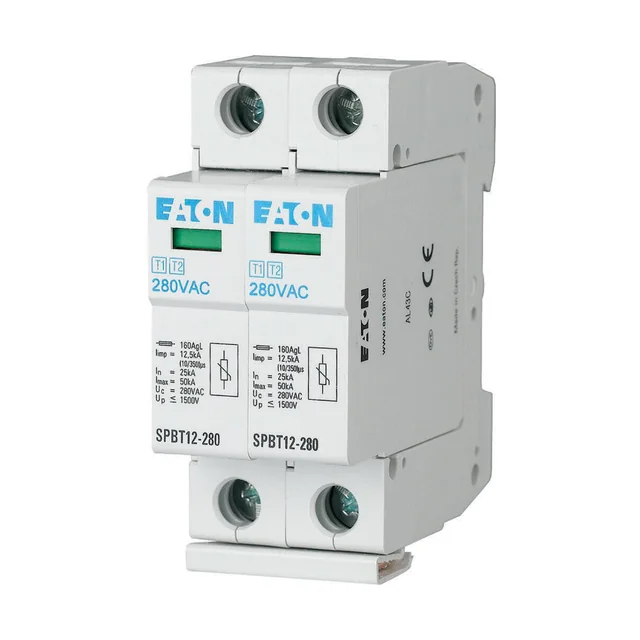 Eaton Prenapetostni odvodnik B+C tipa 1+2 2P 12,5kA SPBT12-280/2 158309