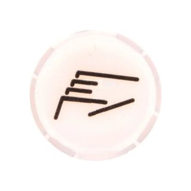 Eaton Soczewka przycisku 22mm płaska biała z symbolem RECZNE (218307)