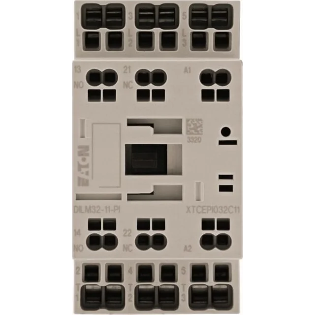 Eaton Stycznik mocy DILM 3-biegunowe 380 V 400 V 15 kW 1Z+1R 24 V DC-Spritzguss Push-In 199293