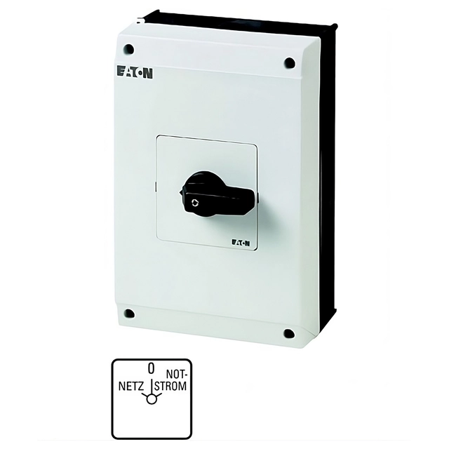 Eaton T5B-4-8902/I4 interruptor de came 63 A 2 x 60 ° cinza, preto