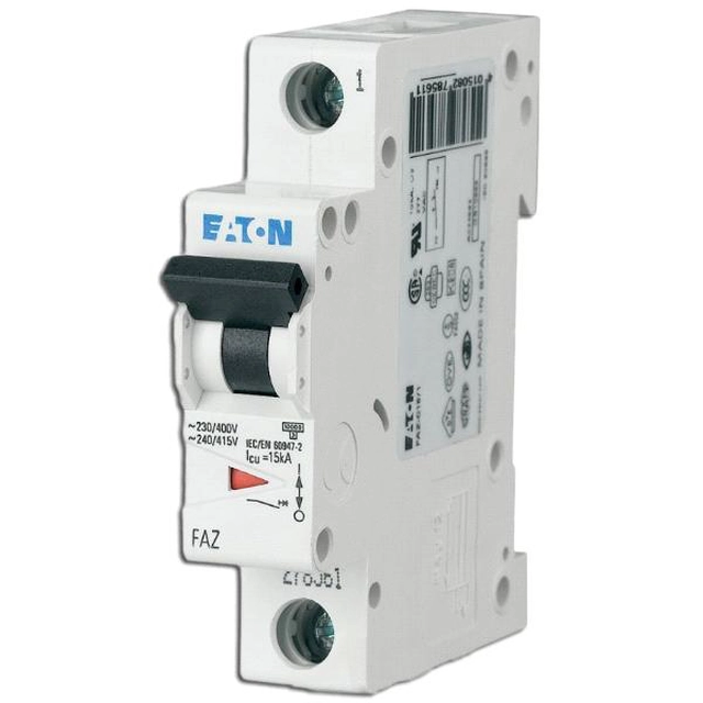 Eaton Wyłącznik nadprądowy 15KA FAZ-B10/1 1 modulis - 278531