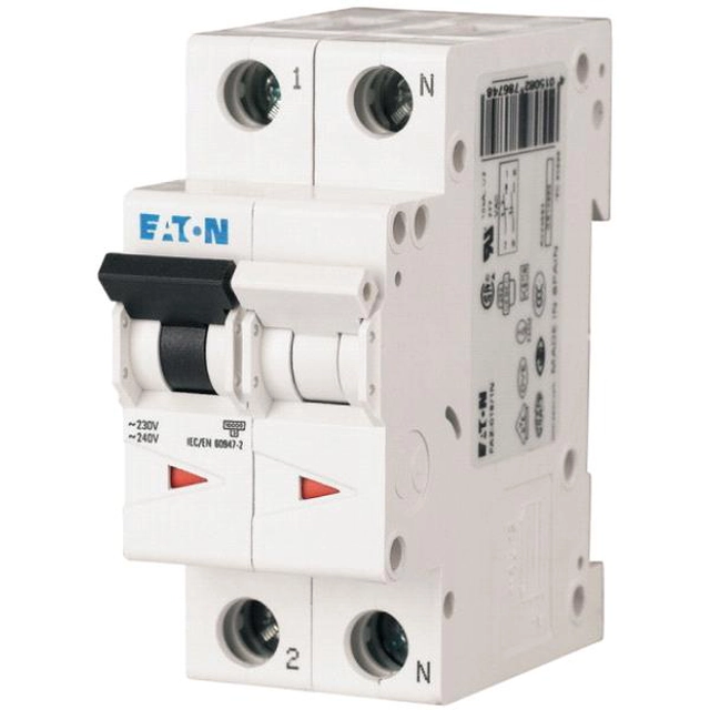 Eaton Wyłącznik nadprądowy FAZ-C4/1N 1+N C 4A 15kA 278666