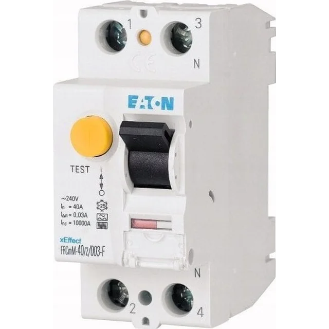 Eaton Wyłącznik różnicowoprądowy 2P 25A 0,3A 10kA tip G/F FRCMM-25/2/03-G/F 187378