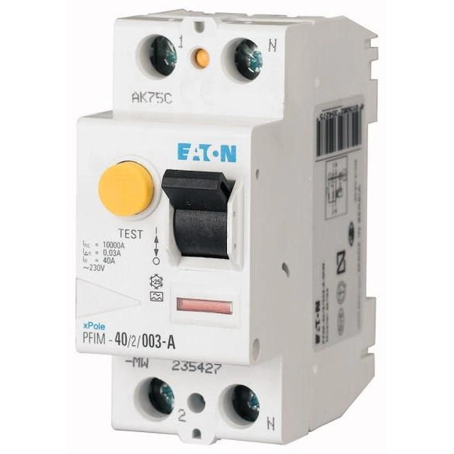 Eaton Wyłącznik różnicowoprądowy PFIM-40/2/003-MW 2P 40A 0,03A tip AC - 235394