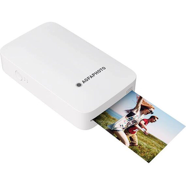 AGFA PHOTO Realipix Mini P / 4Pass Sublimation Printer / 5.3 x 8.6 / BT / White (AMP23WH)