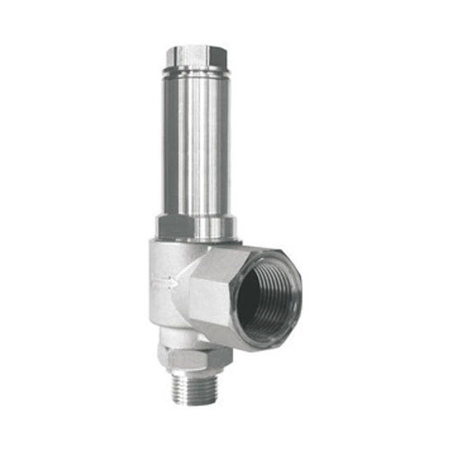 Herose Stainless steel safety valve 6383 - 3/4" - 2,9-50 bar Safety pressure: 15,5 bar