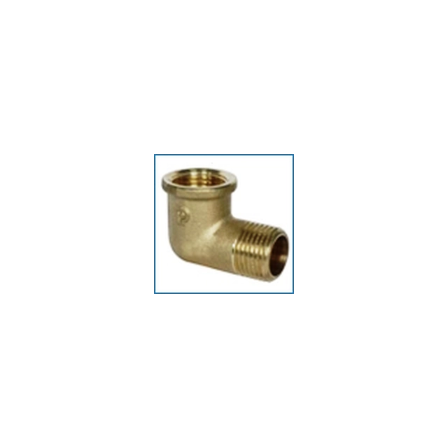 Brass elbow, d , 1'', 90*, inside-outside