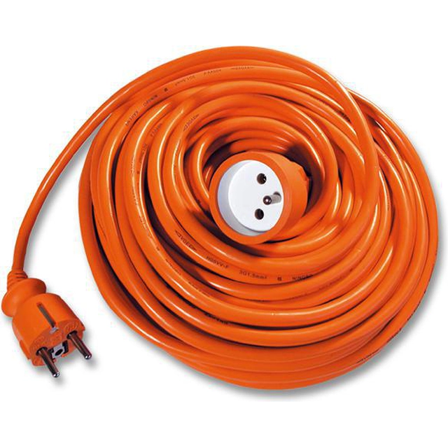 Ecolite FX1-20 Удължителен кабел-съединител 20m оранжев 3x1,0mm