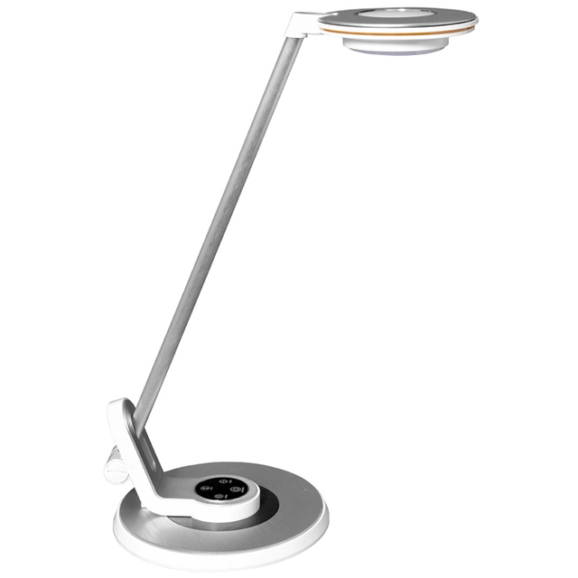 Ecolite LBL1065-BI Lámpara de mesa LED blanca 8W con USB 3000-6000K