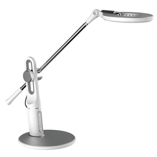 Ecolite LBL1225-BI Ściemnialna biała lampa stołowa LED ALEX 10W CCT