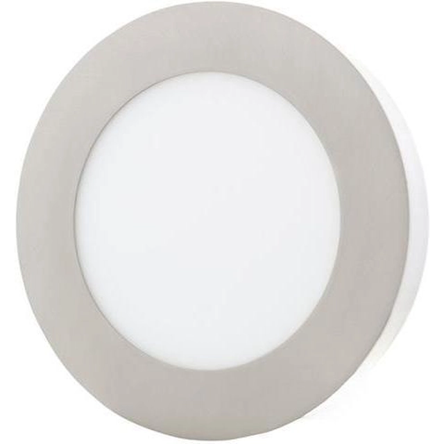 Ecolite LED-CSL-12W/27/CHR Chromový kruhový přisazený LED panel 175mm 12W teplá bílá