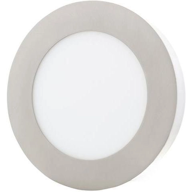 Ecolite LED-CSL-12W/27/CHR Painel de LED embutido circular cromado 175mm 12W branco quente