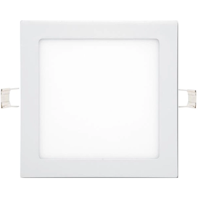 Ecolite LED-WSQ-18W/4100 Balta įmontuota LED panelė 225x225mm 18W diena balta