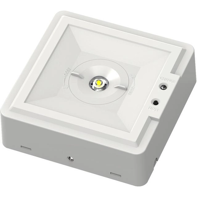 Ecolite TL8011LK-LED Luce di emergenza a LED 2,8W bianco freddo a dispersione tonda